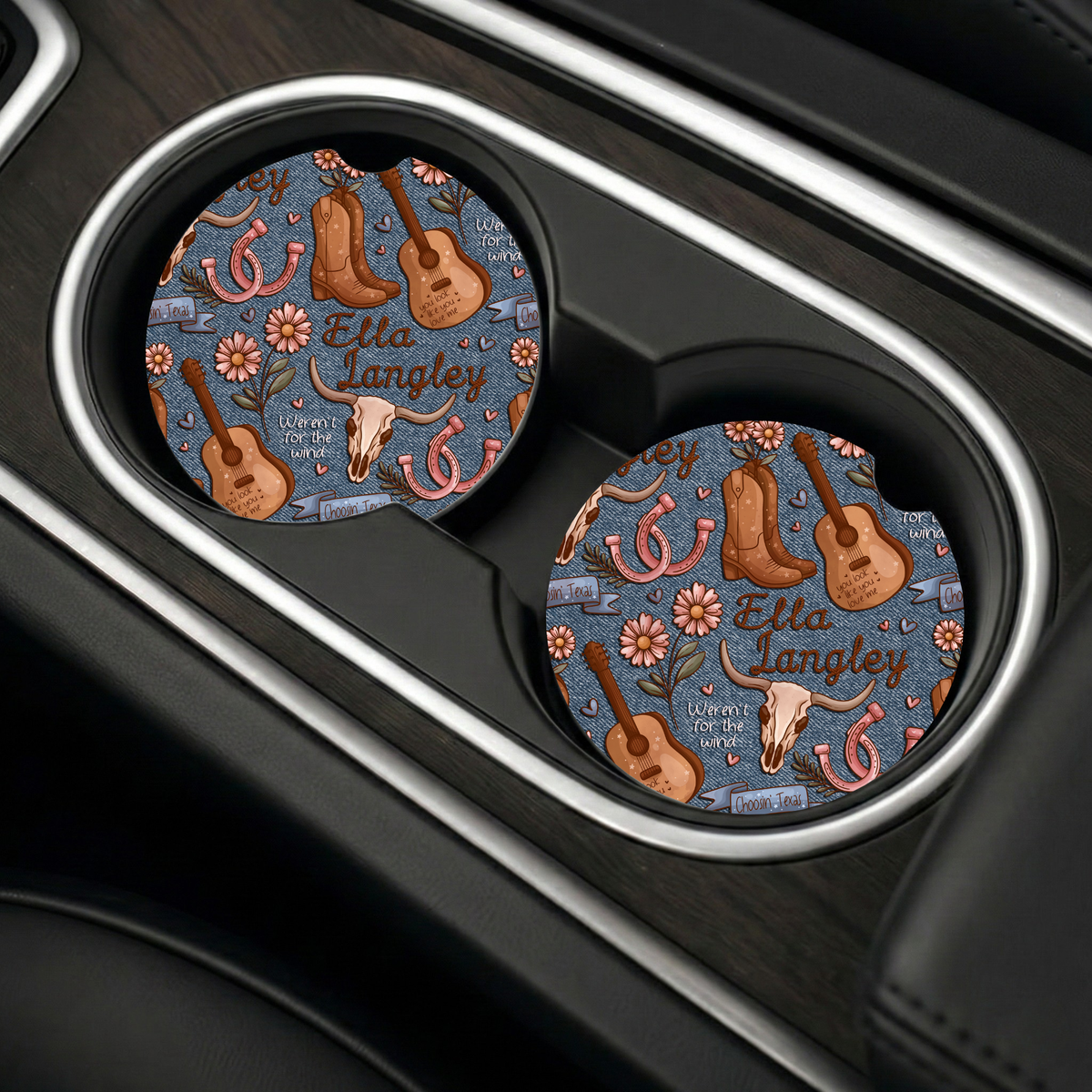 Ella Langley Inspired Car Coasters