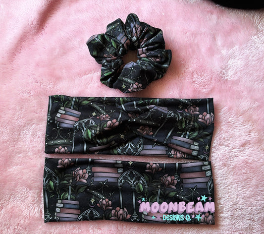 Romantasy headbands and scrunchies