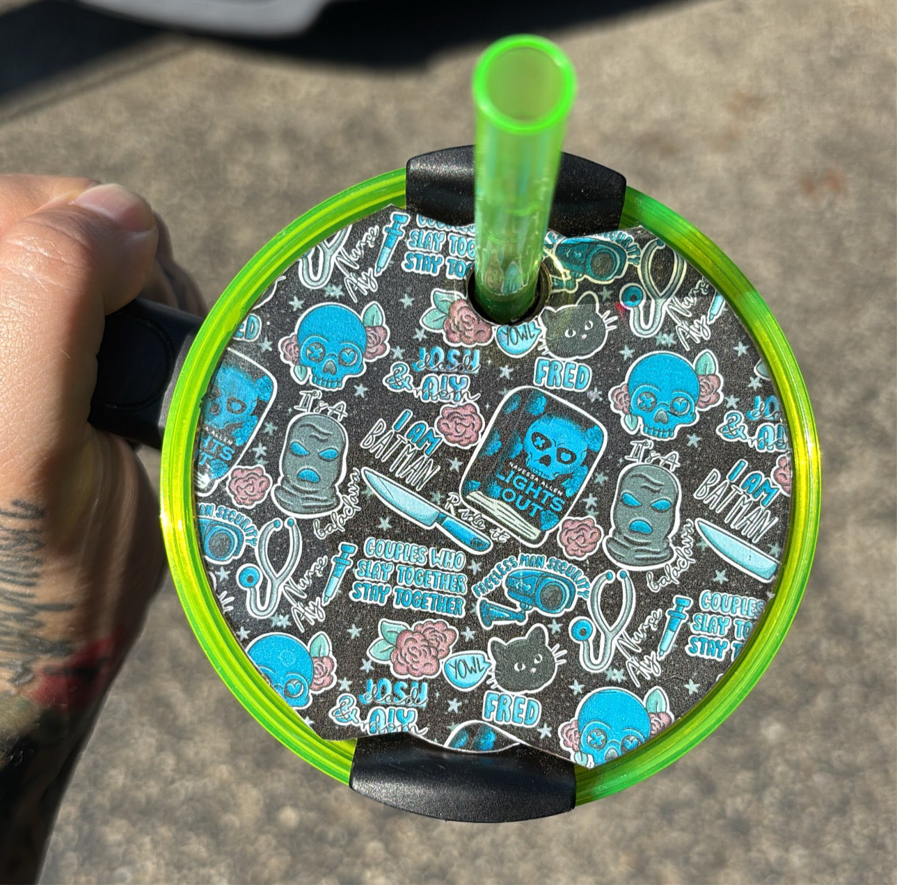 Lights Out Inspired 40oz Stanley Quencher Topper