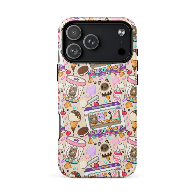 Cream-Pawps Phone Case
