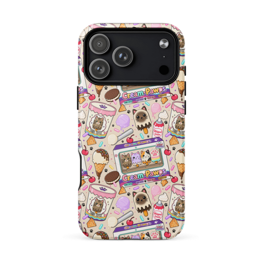 Cream-Pawps Phone Case