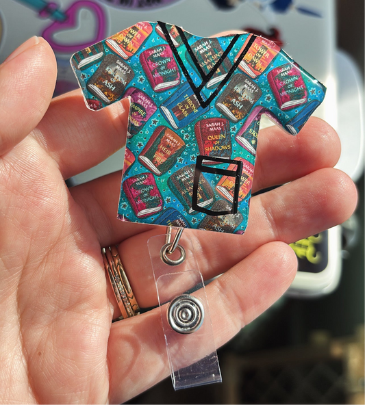 TOG Inspired Scrub Top Badge Reel