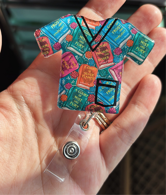 ACOTAR Scrub Top Badge Reel