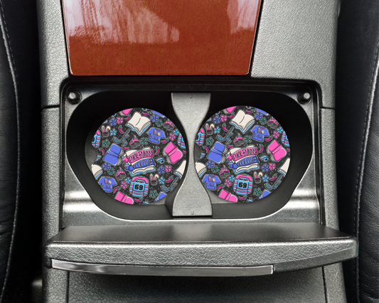 Puck Bunny Inspired Car Coasters