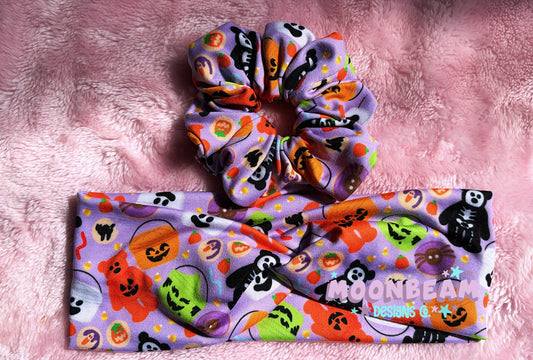 Nostalgic Halloween Headband and Scrunchie