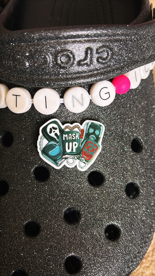 Masked Men Shoe Charms