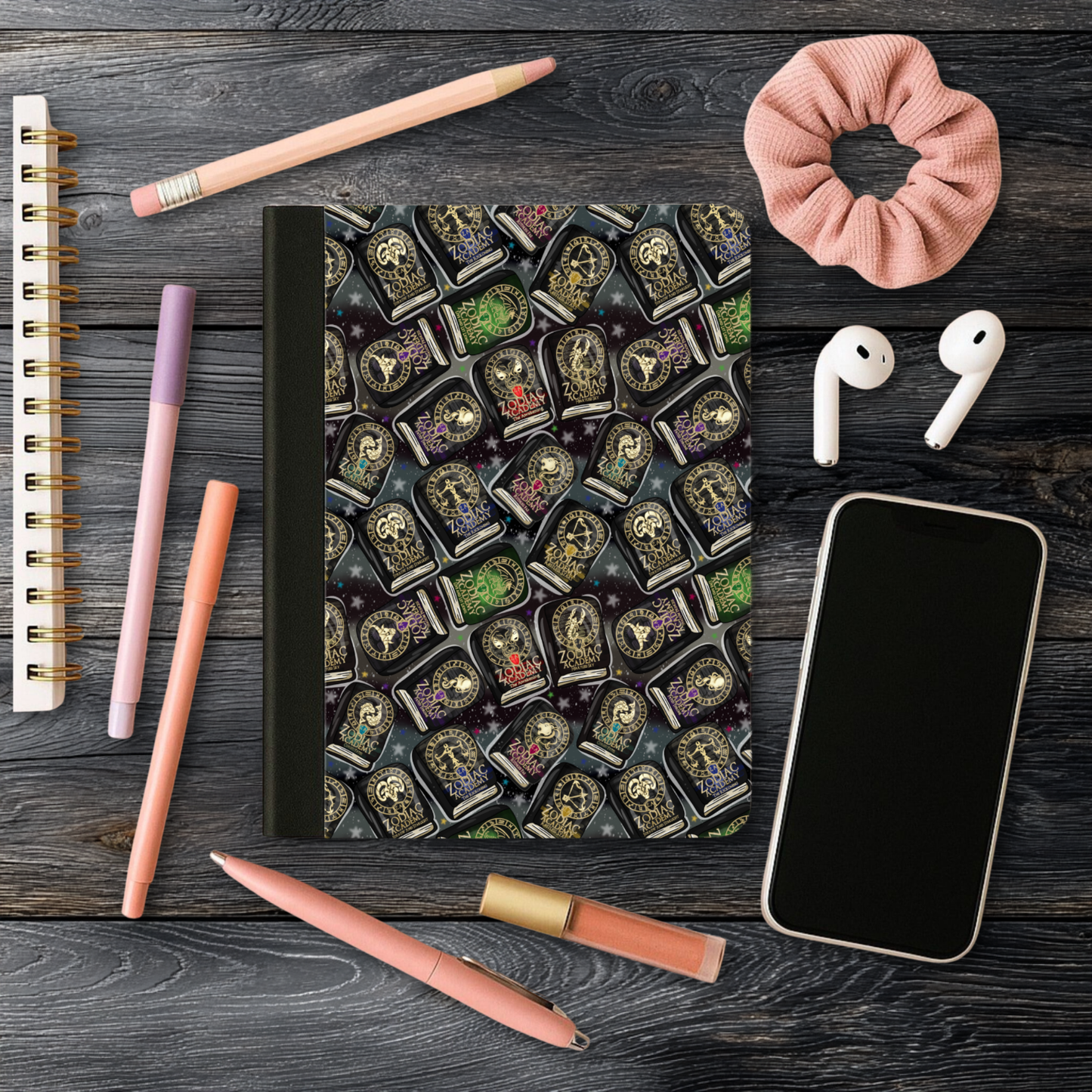 Zodiac A Inspired Notebook