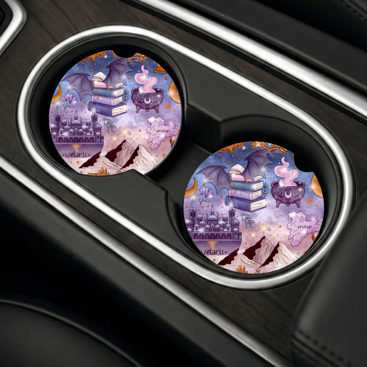 ACOTAR Inspired Car Coasters