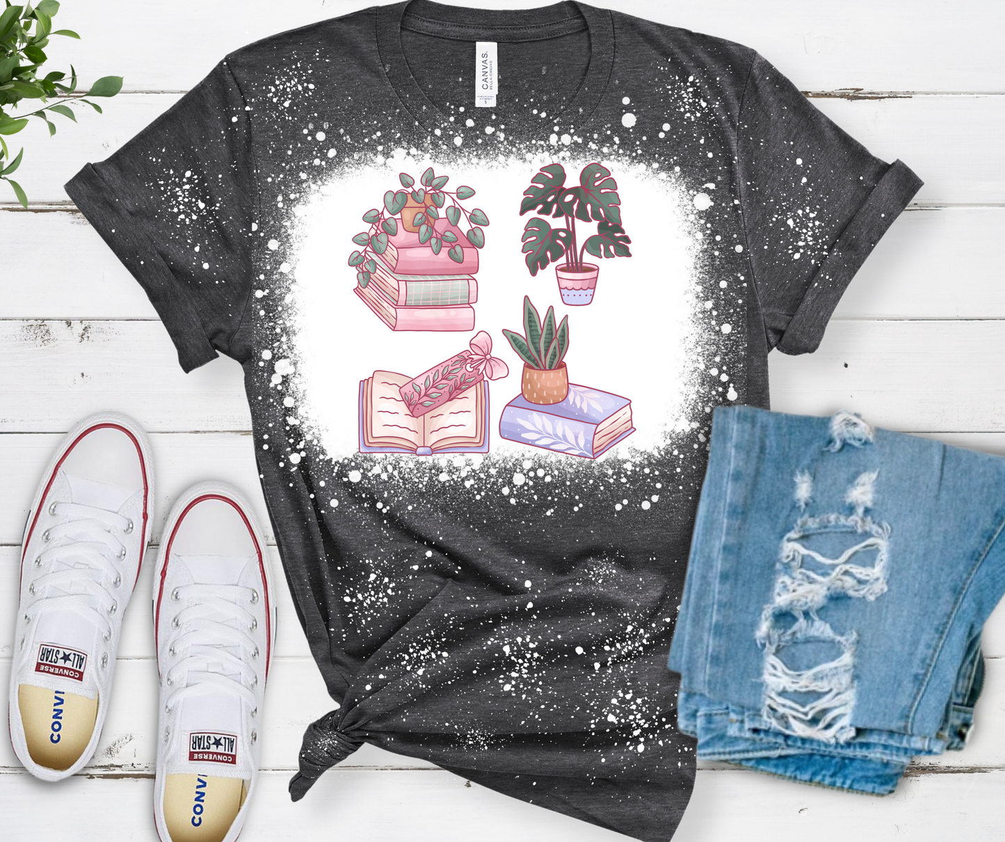Books and Plants T Shirt PREORDER