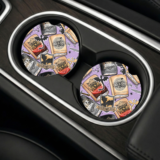 Fourth Wing Inspired Car Coasters