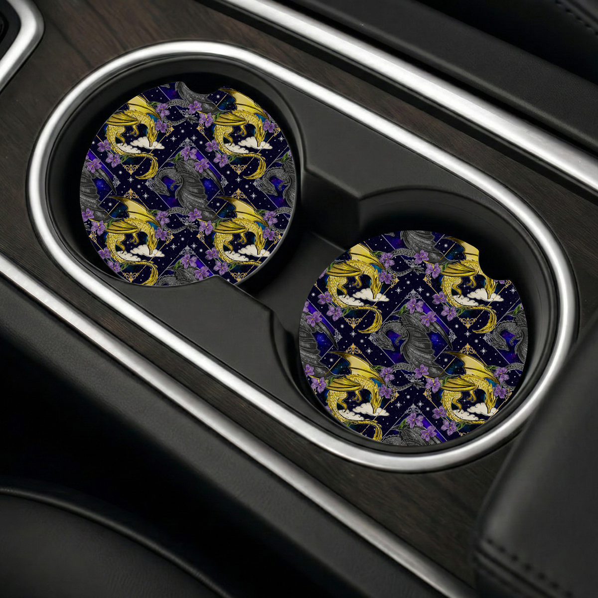Fourth Wing Inspired Car Coasters