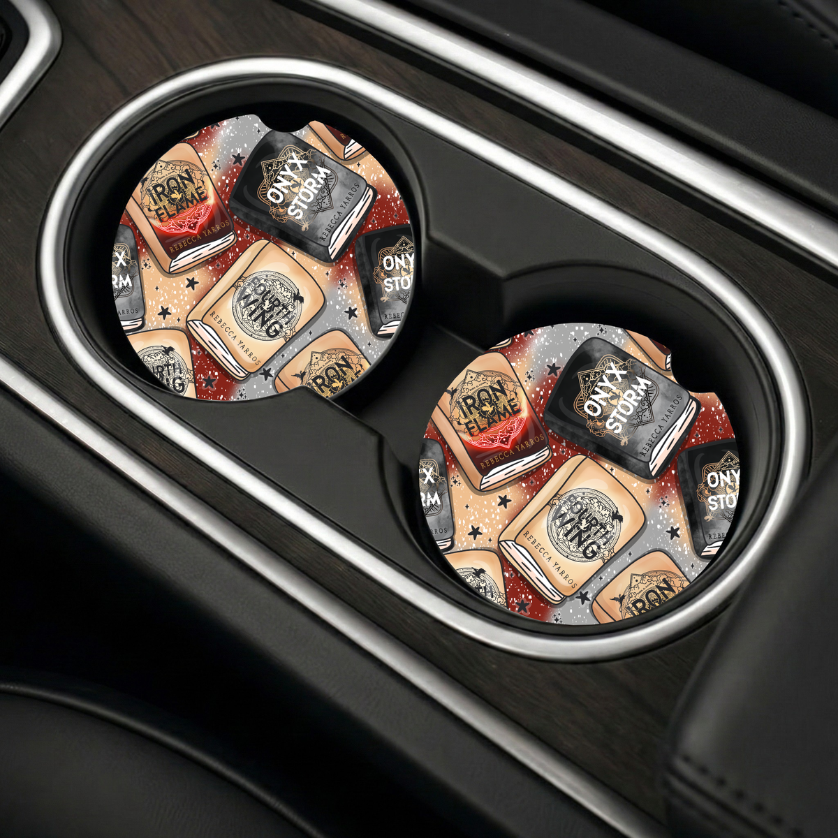 Fourth Wing Inspired Car Coasters