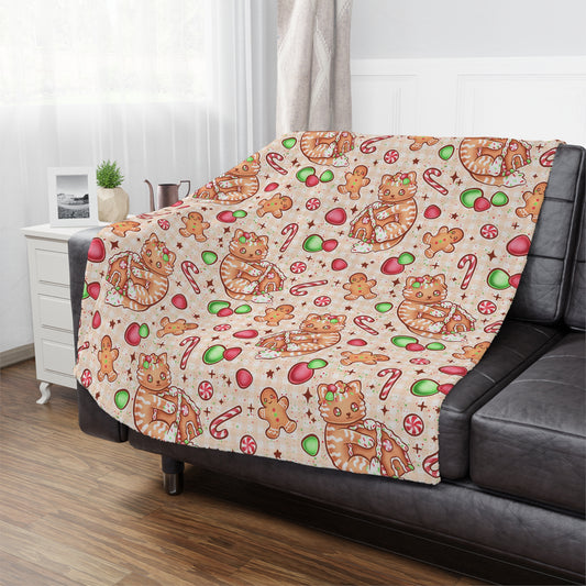 Ginger Bread Kitties Blanket PRE ORDER