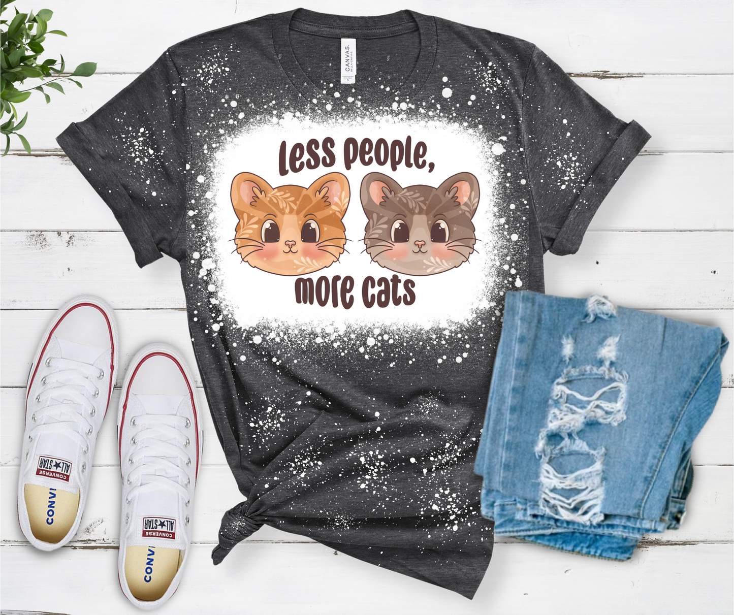 Less People More Cats T Shirt PREORDER