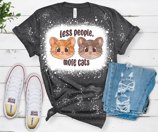 Less People More Cats T Shirt PREORDER