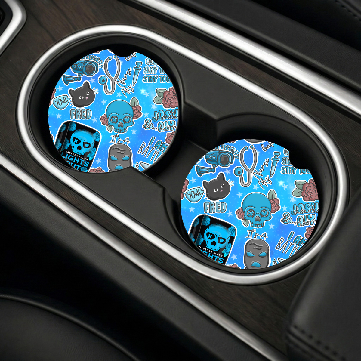 Into Darkness Inspired Car Coasters