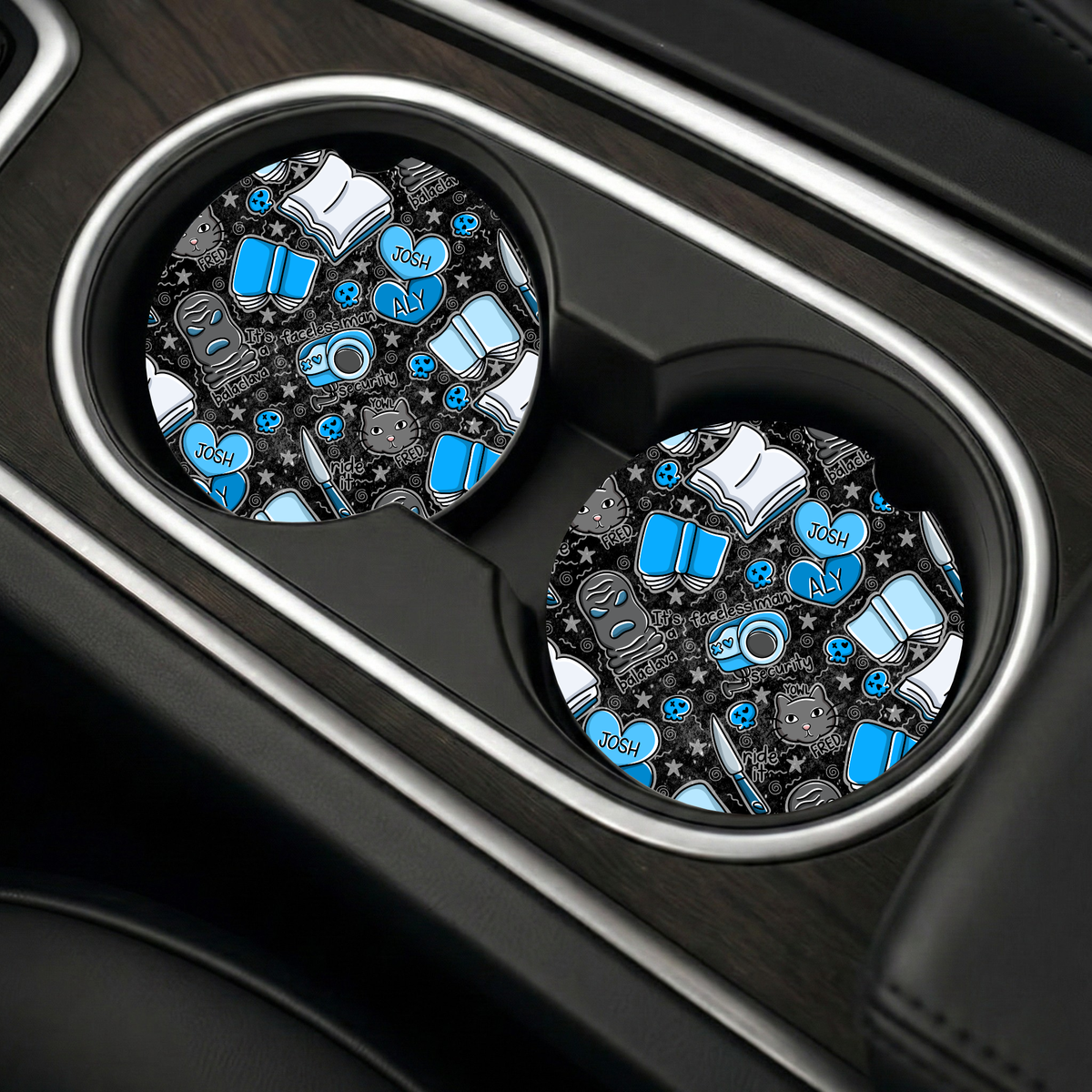 Into Darkness Inspired Car Coasters
