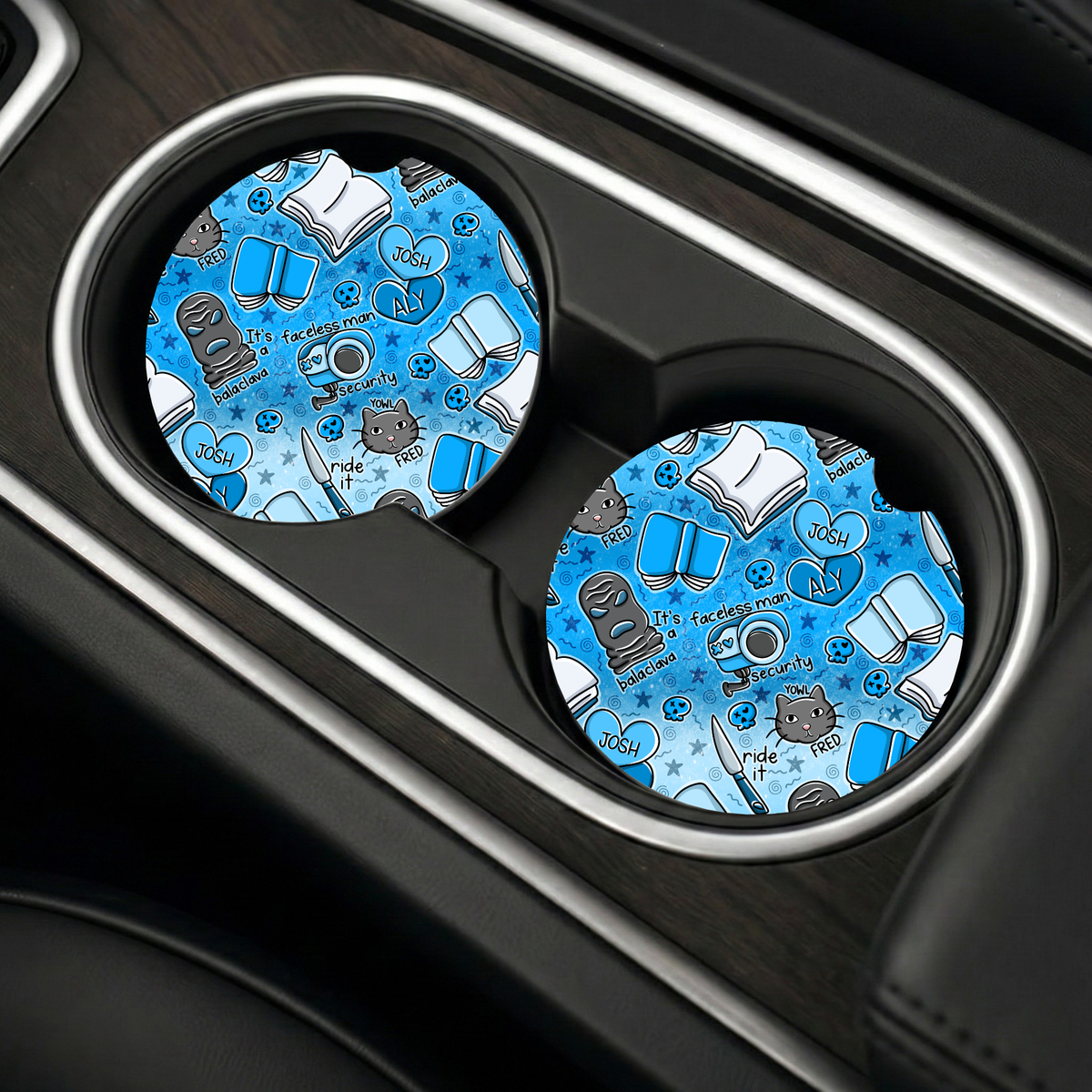 Into Darkness Inspired Car Coasters