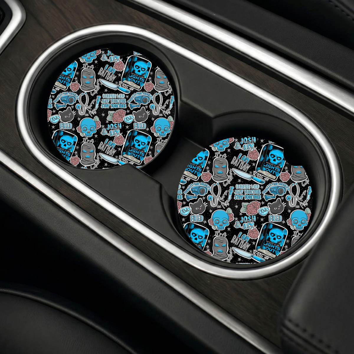 Into Darkness Inspired Car Coasters