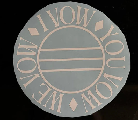 Vow Circle Decal