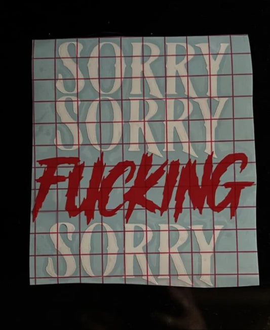 Web of Silent Duet Malachi Vize Sorry Explicit Decal OFFICIALLY LICENSED