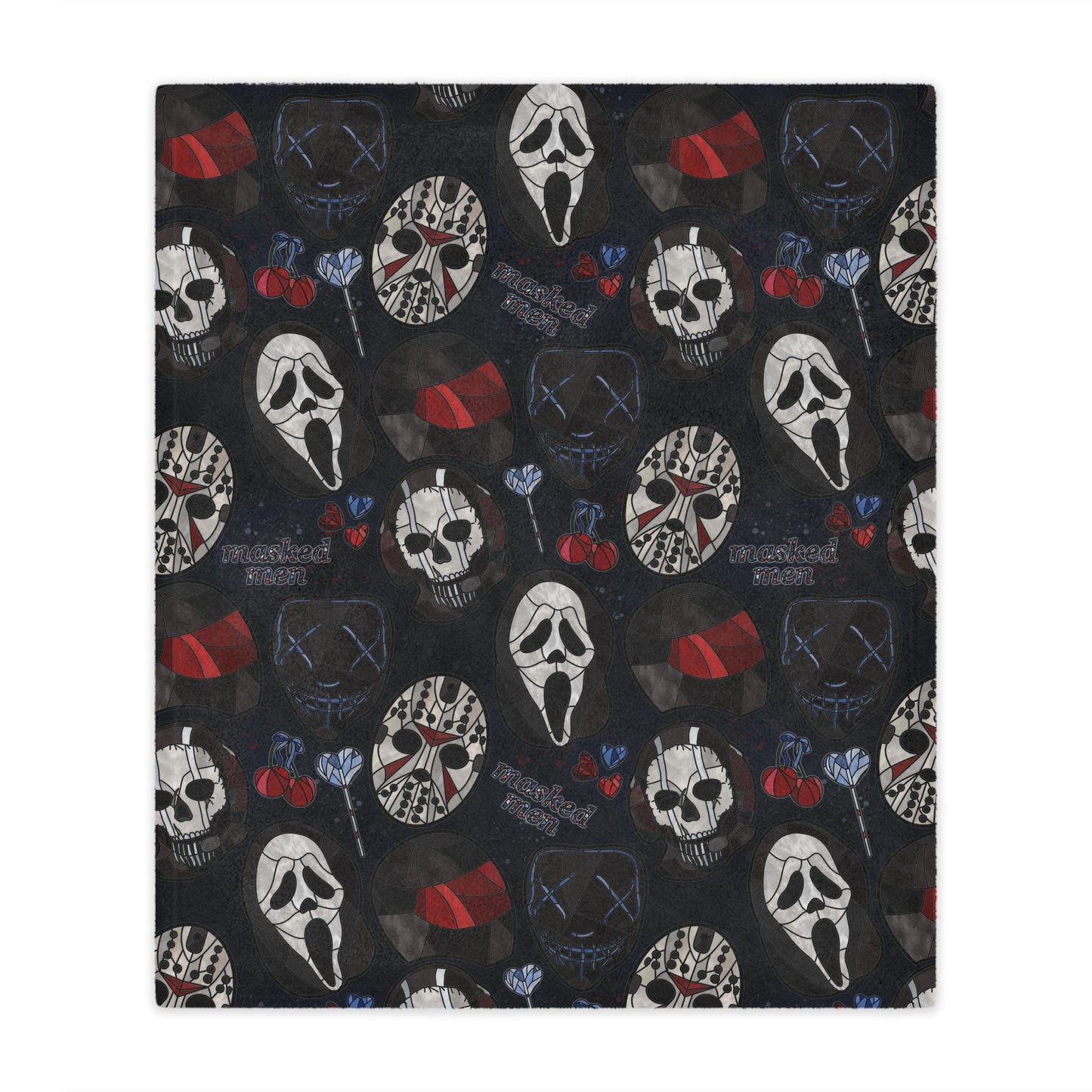 Masked Men Stained Glass Blanket PRE ORDER