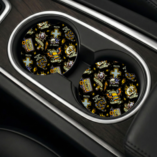Metalli Band Car Coasters