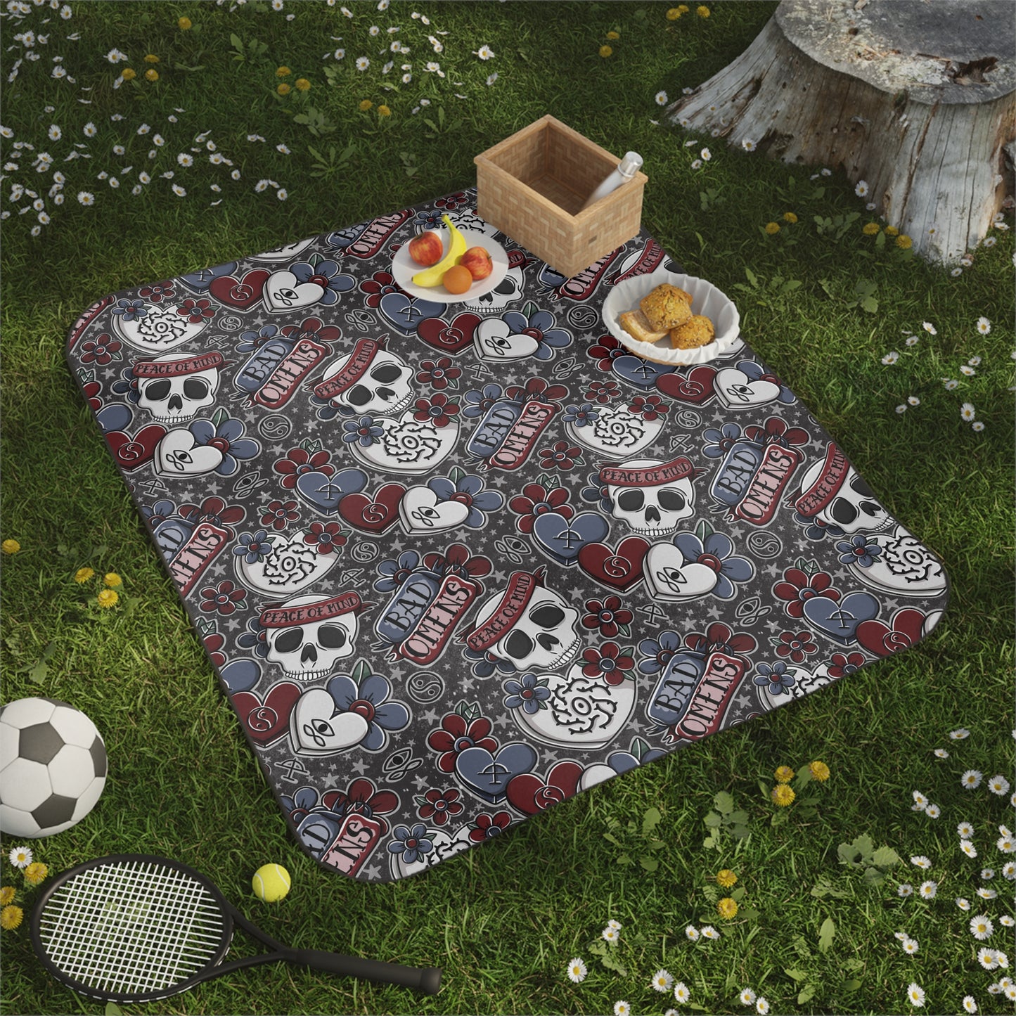 Omens Band Picnic Blanket/Beach Towel
