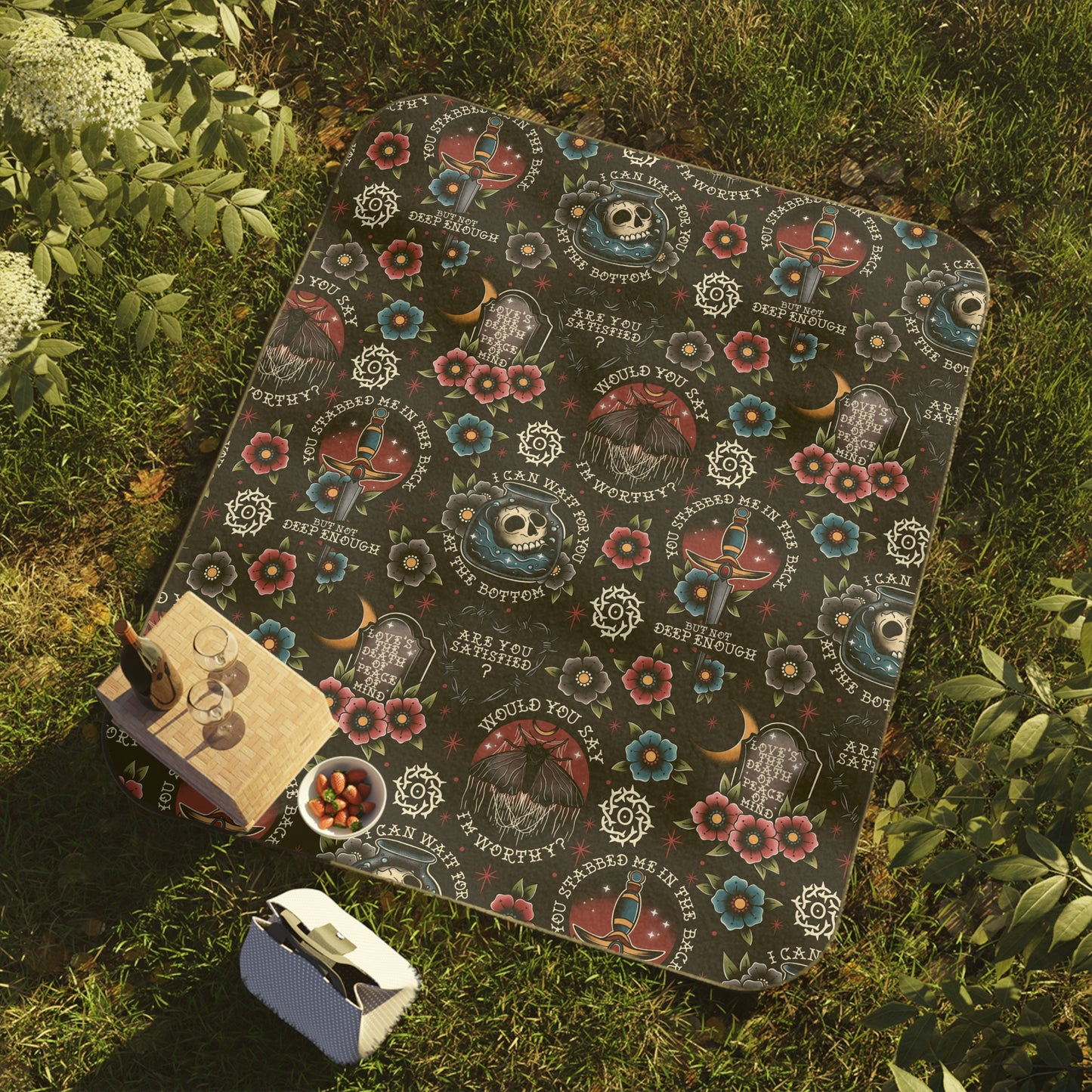 Omens Band Picnic Blanket/Beach Towel