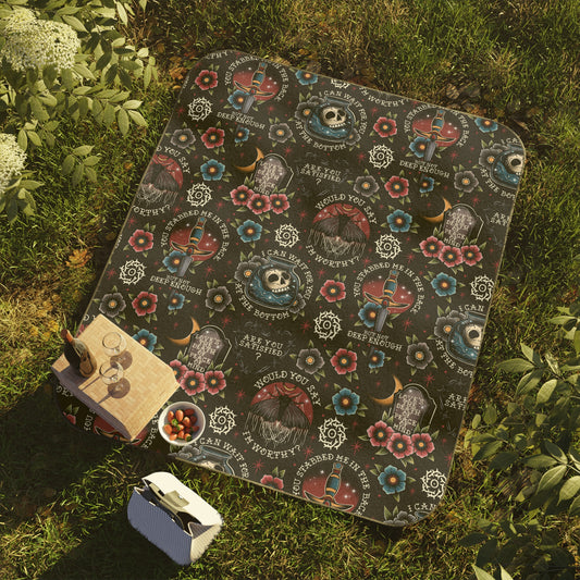Omens Band Picnic Blanket/Beach Towel
