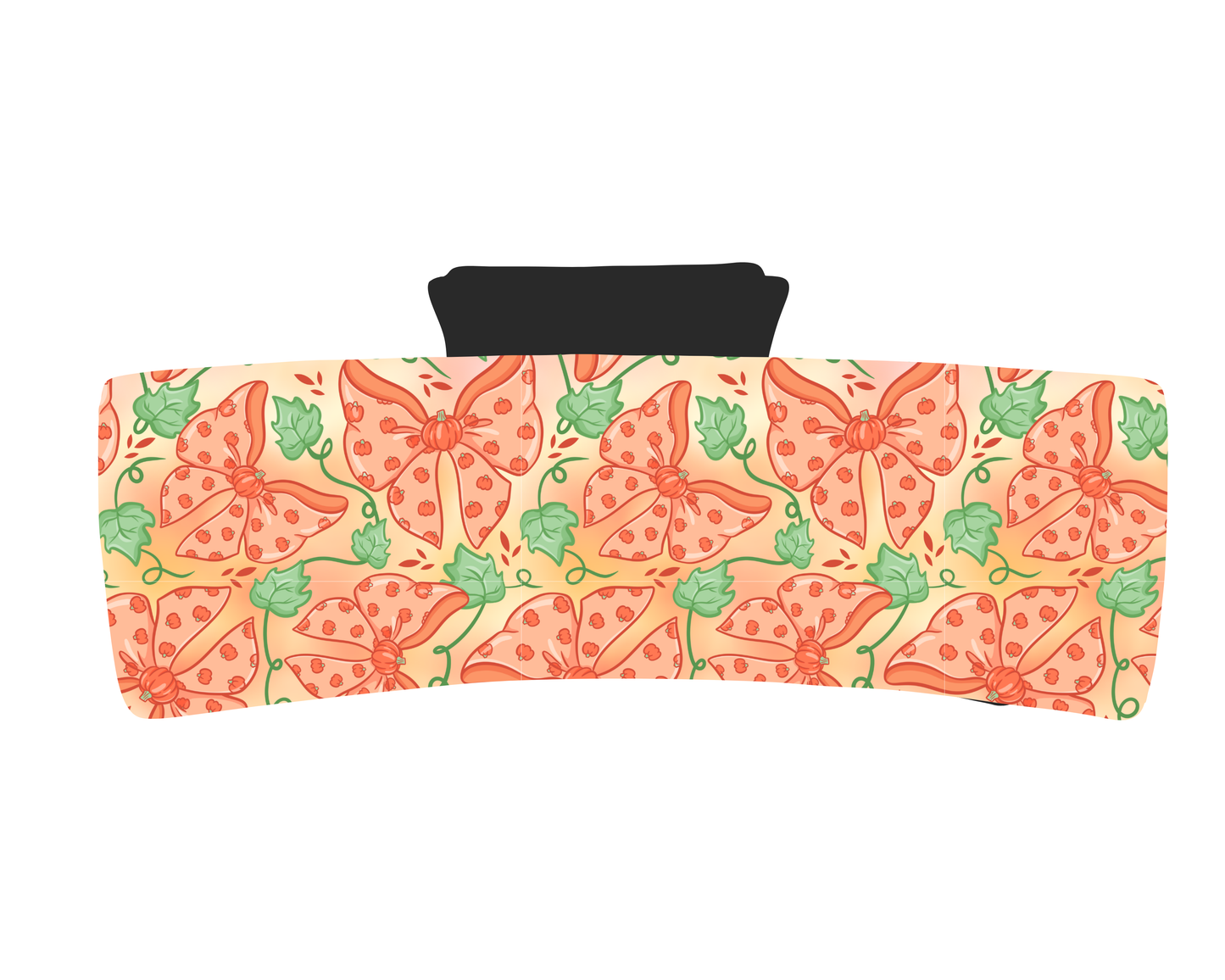 Pumpkin Bows Claw Clip