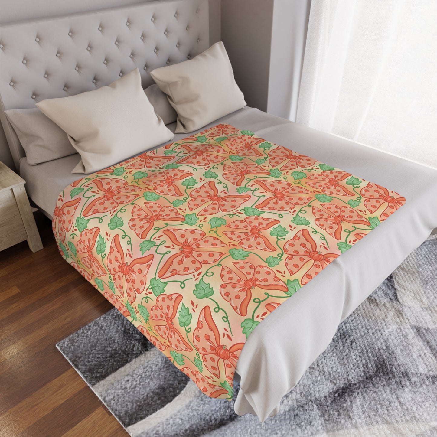 Pumpkin Bows Blanket PRE ORDER