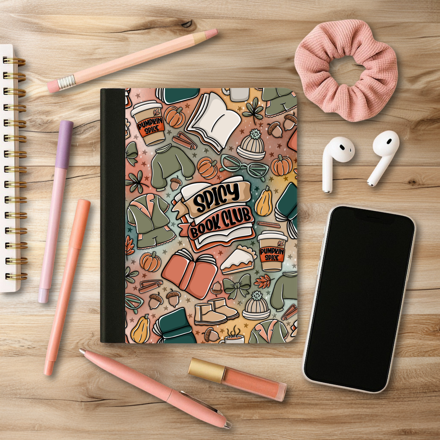 Autumn Spice Book Club Notebook