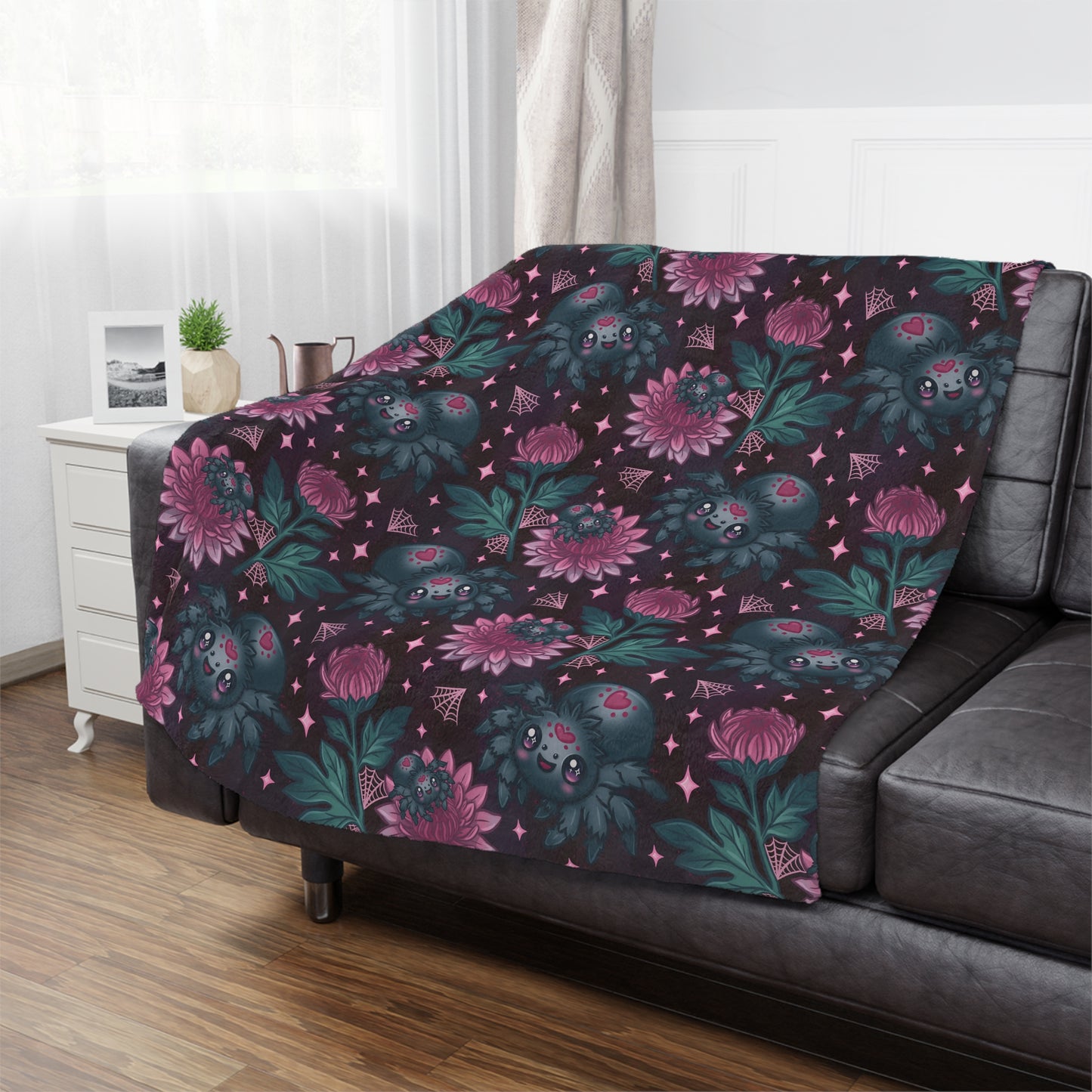 Spiders in Bloom Blanket PRE ORDER